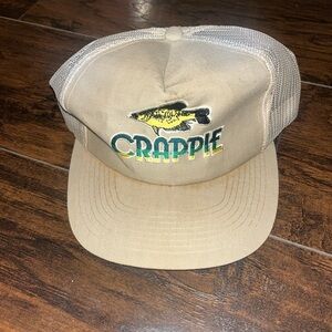 Vintage Tan Crappie Hat
